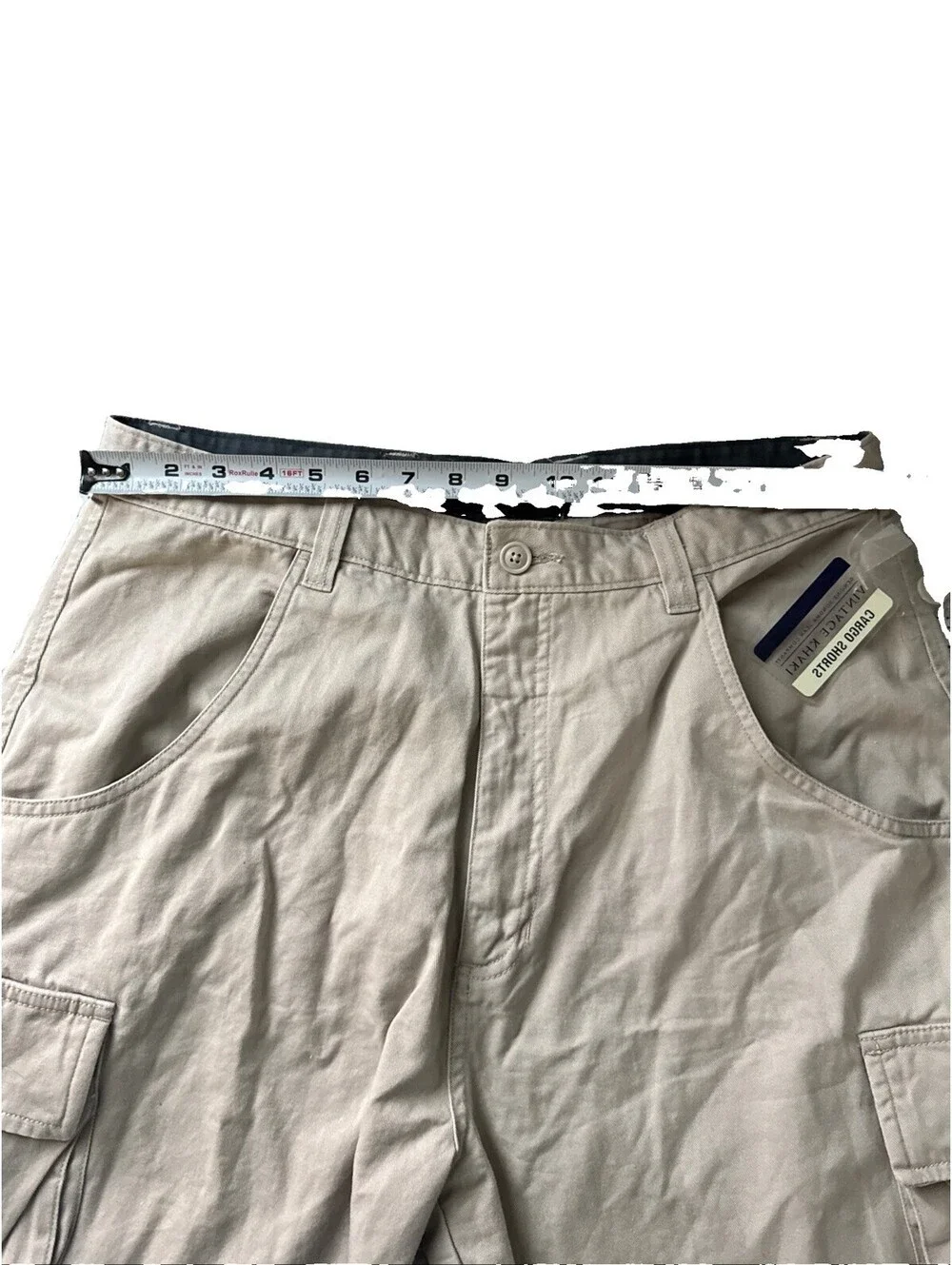 NWT Sonoma Goods For Life Mens Cargo Shorts Size 34 Tan Khaki Cotton Utility New